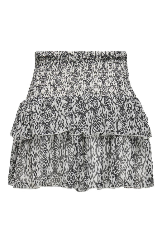 Only - Onlchanette Layered Short Skirt - 4801601 Cloud Dancer Ikat