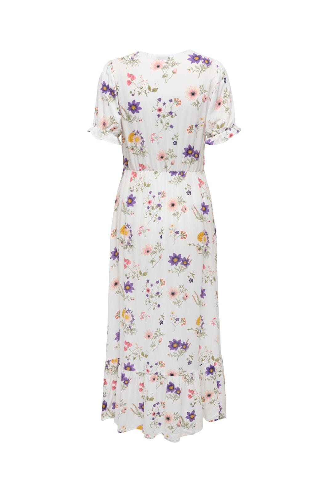 Only - Onlchianti S/S Long Dress - 5023448 Cloud Dancer Favorite Flower
