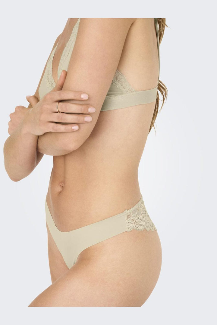 Only - Onlchloe Lace Brazil 3-Pack Acc - 4801850 Peach Taffy X3