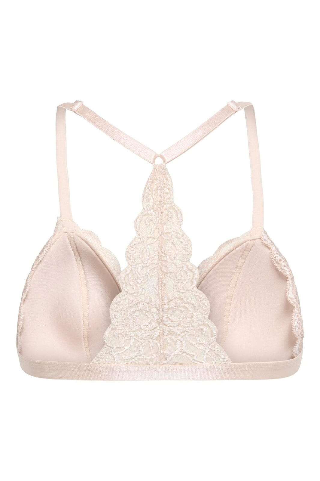 Only - Onlchloe Lace Padded Racer Bralette Acc - 4926062 Peach Taffy