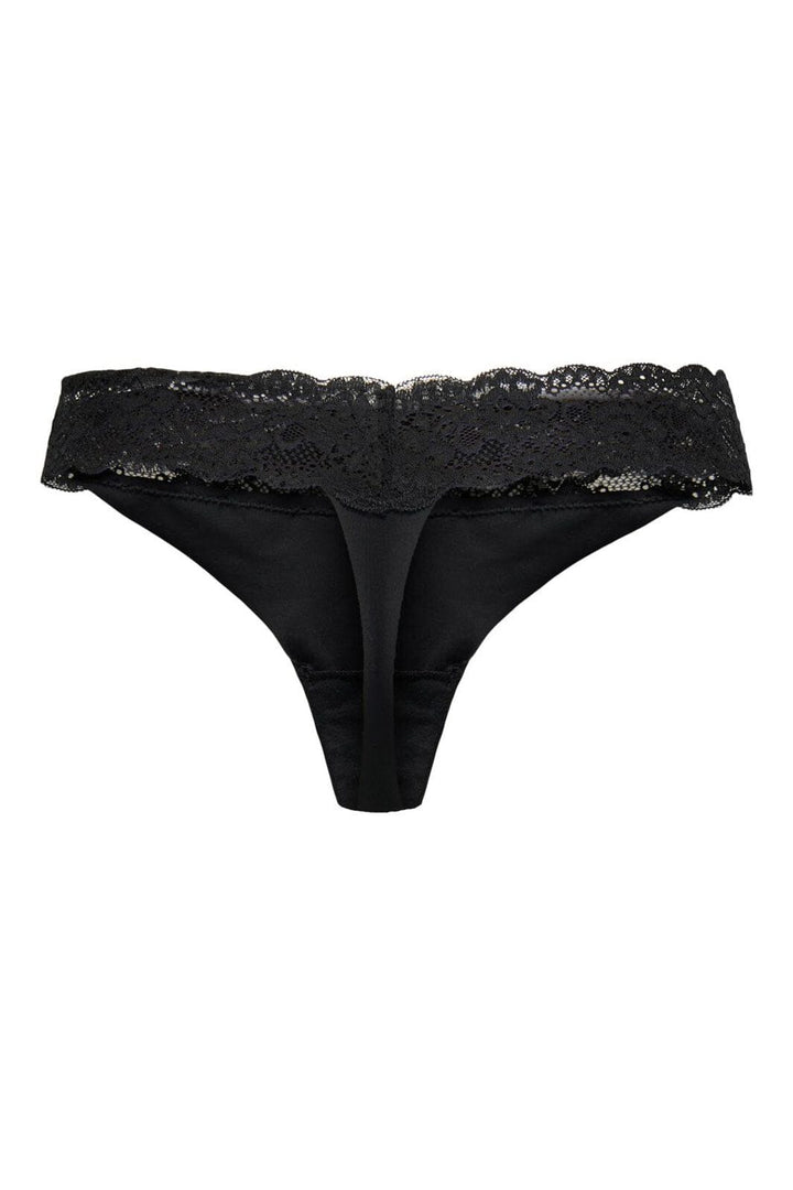 Only - Onlchloe Lace Thong Acc - 4792318 Black