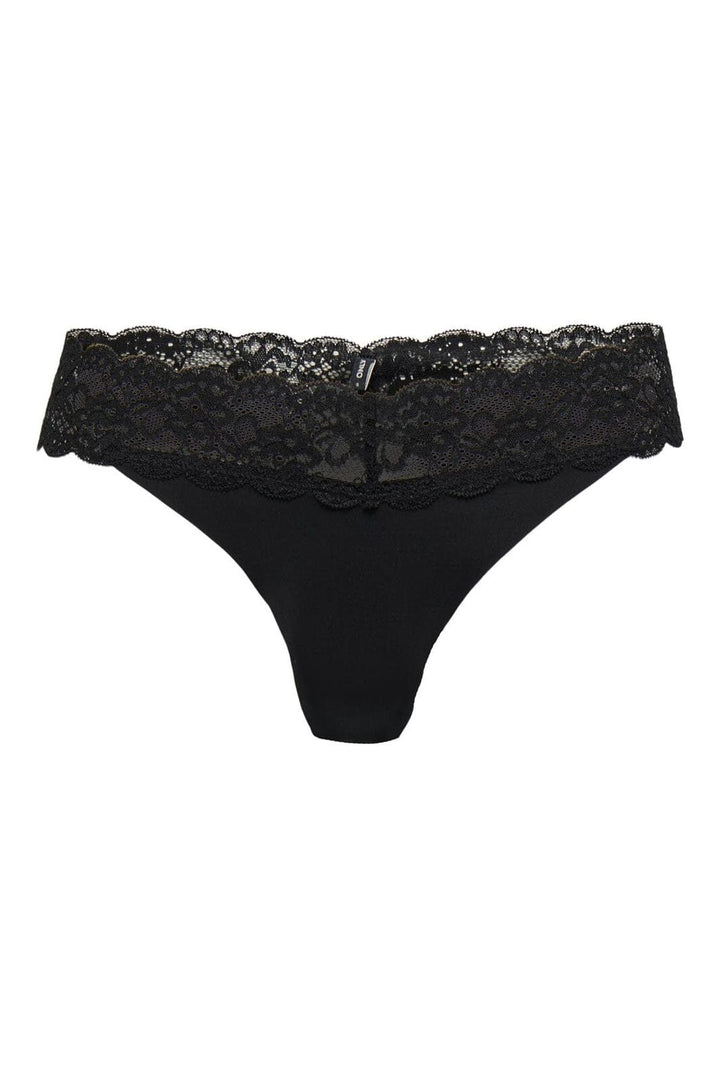 Only - Onlchloe Lace Thong Acc - 4792318 Black