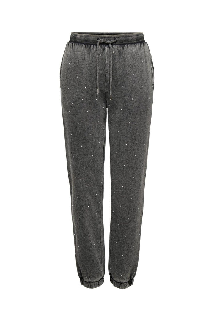 Only - Onlcoen Rhinestone Pant Swt - 4863514 Black Silver Rhinestone