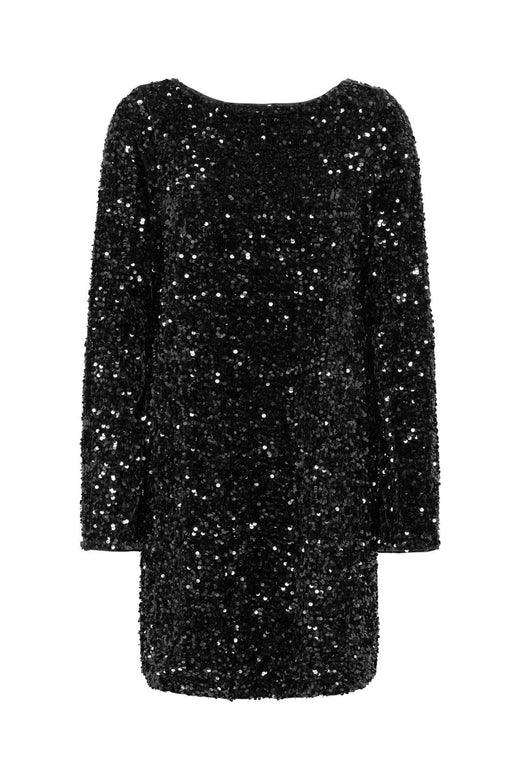 Only - Onlconfidence L/S Bell Dress - 5171191 Black Dtm Sequin
