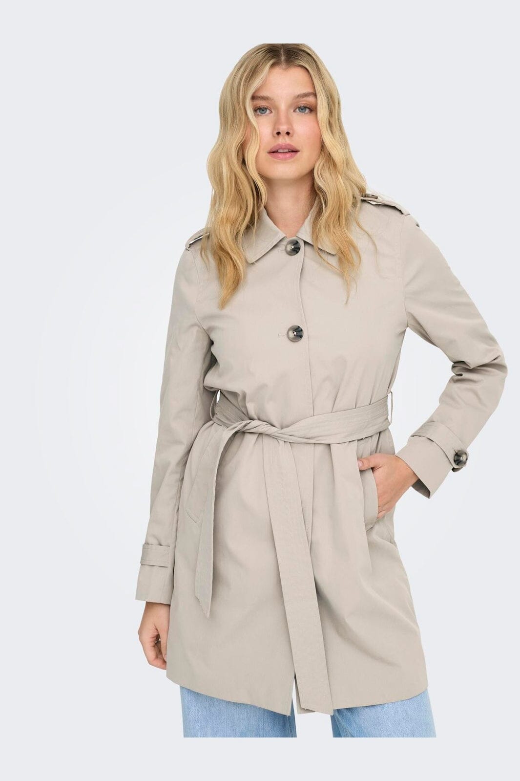 Only - Onldisa Life Sb Trenchcoat Cc - 4960264 Island Fossil