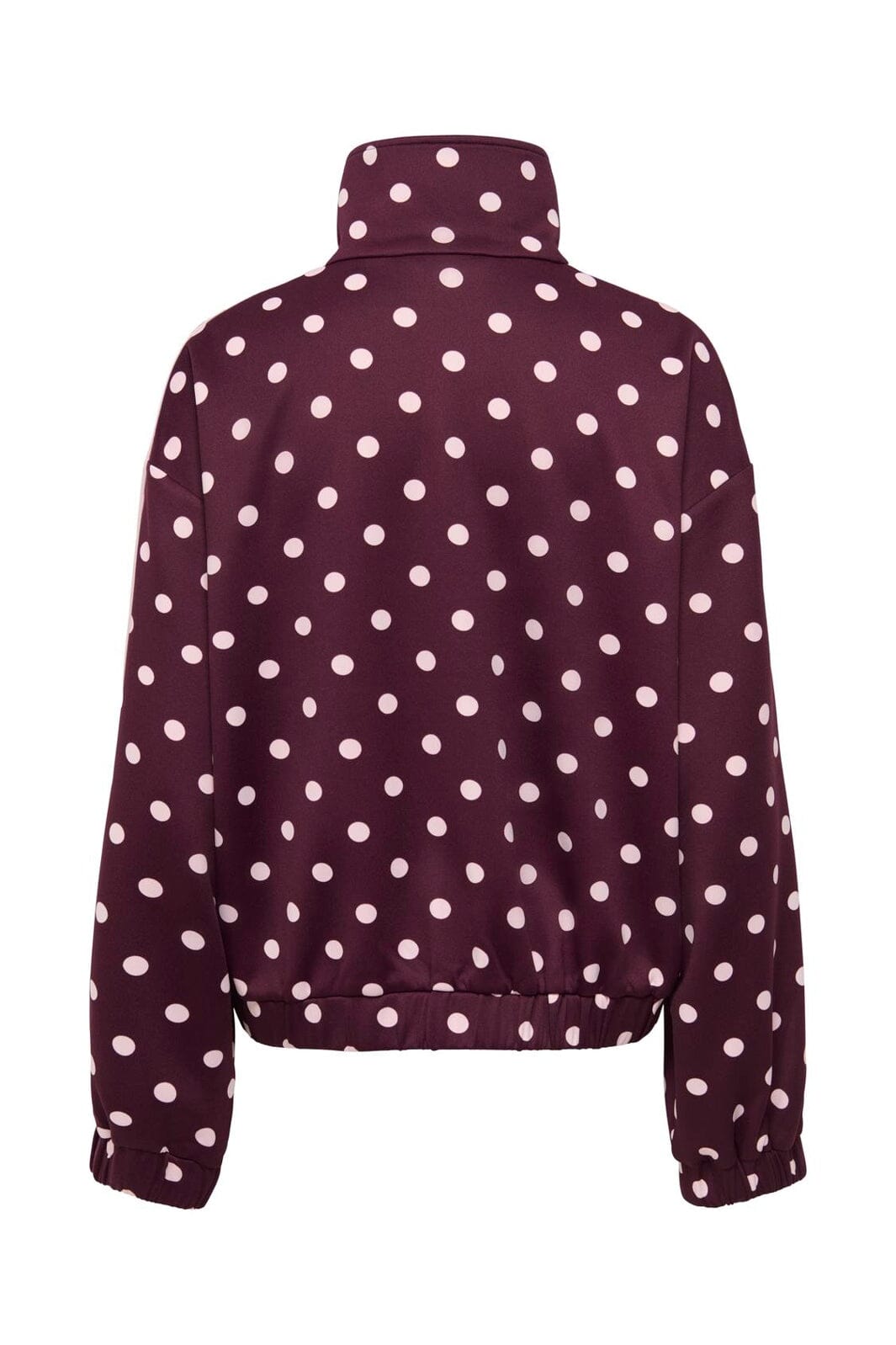 Only - Onldotier Zip Jacket - 5265249 Fig Parfait Pink Dots + Panels