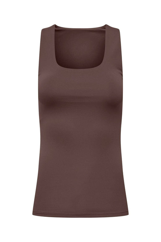 Only - Onlea S/L 2-Ways Fit Top - 4141434 Chocolate Martini
