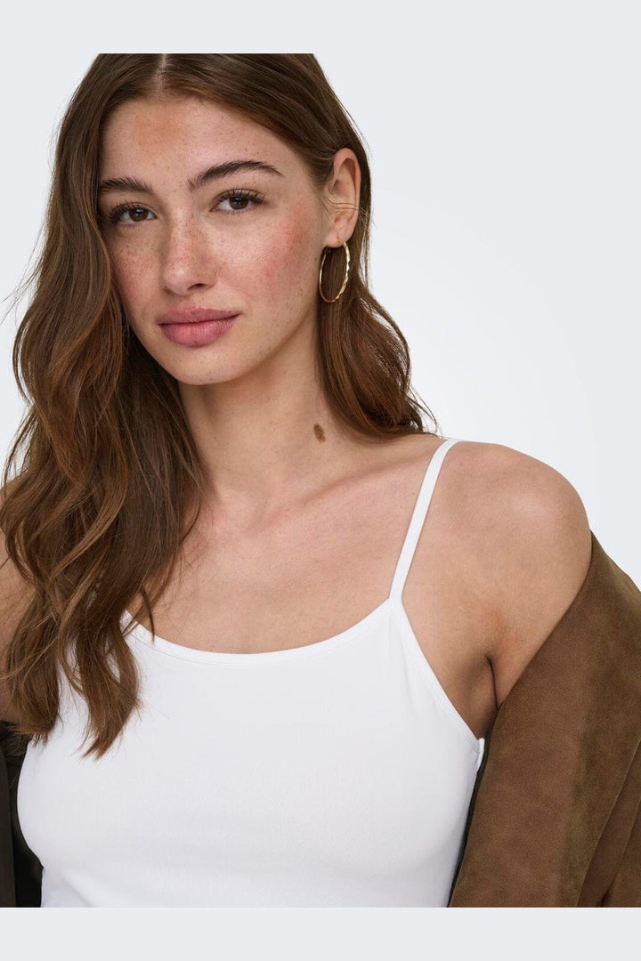 Only - Onlea S/L New Singlet - 4487717 Bright White