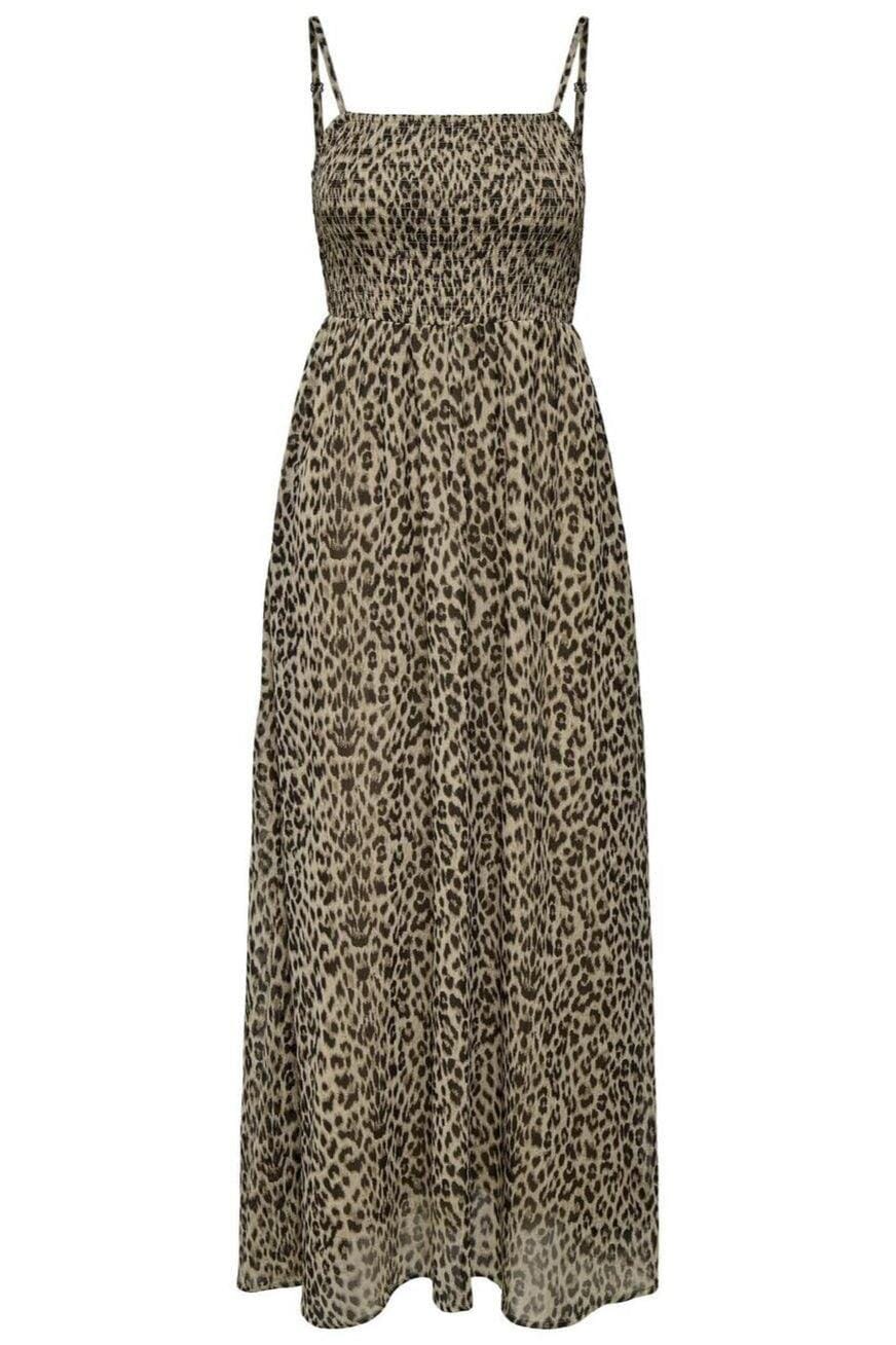 Only - Onlelena Vikki Life Strap Dress - 4872343 Black Leo