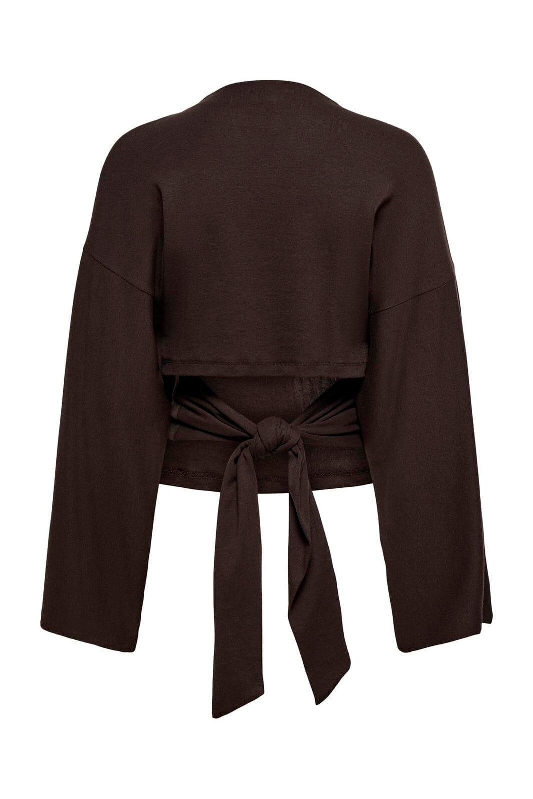Only - Onlestrid L/S Tie Top - 5113937 Coffee Bean