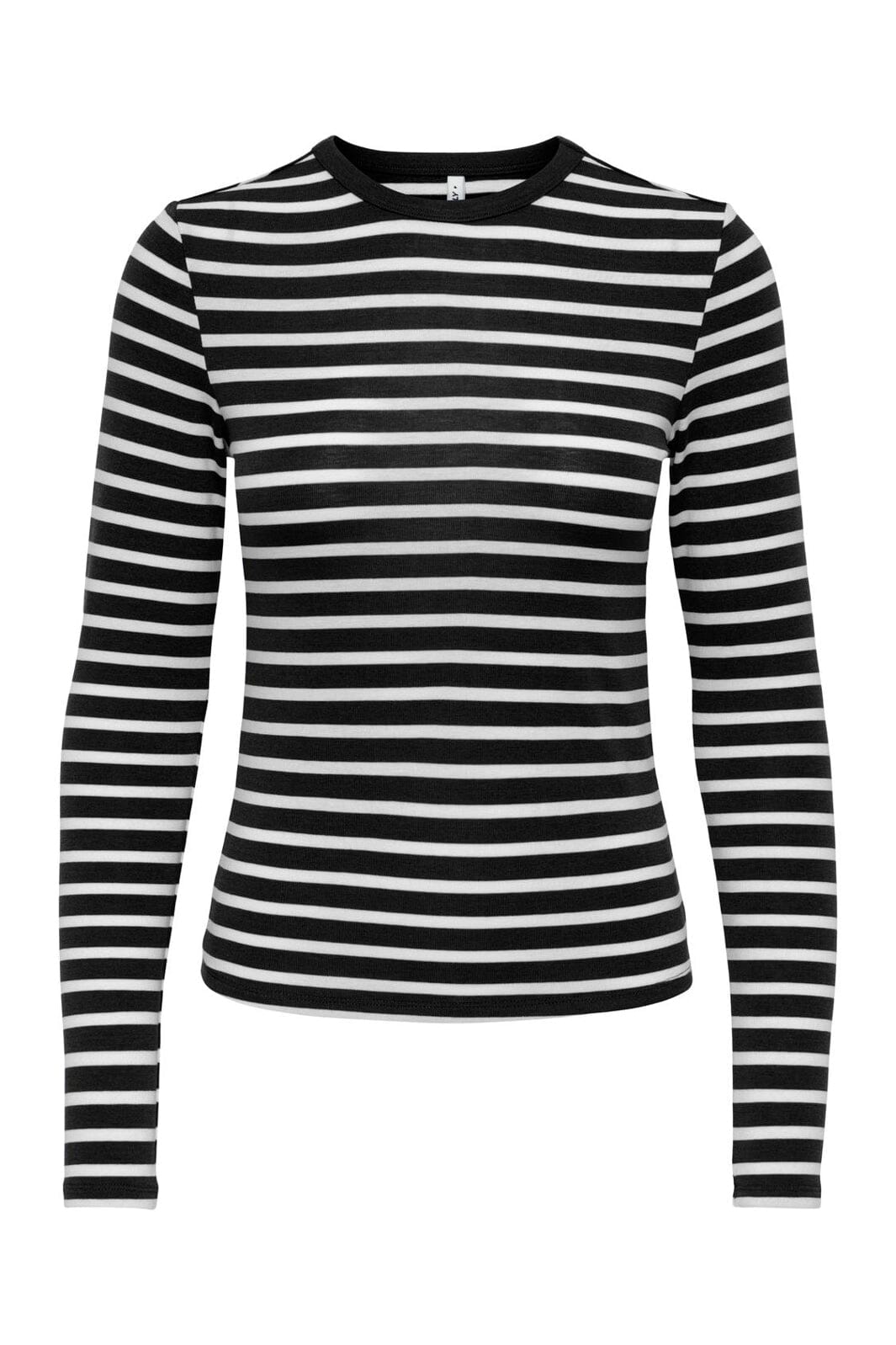 Only - Onlevie L/S O-Neck Stripe Top - 5192608 Black Cd (Fido)