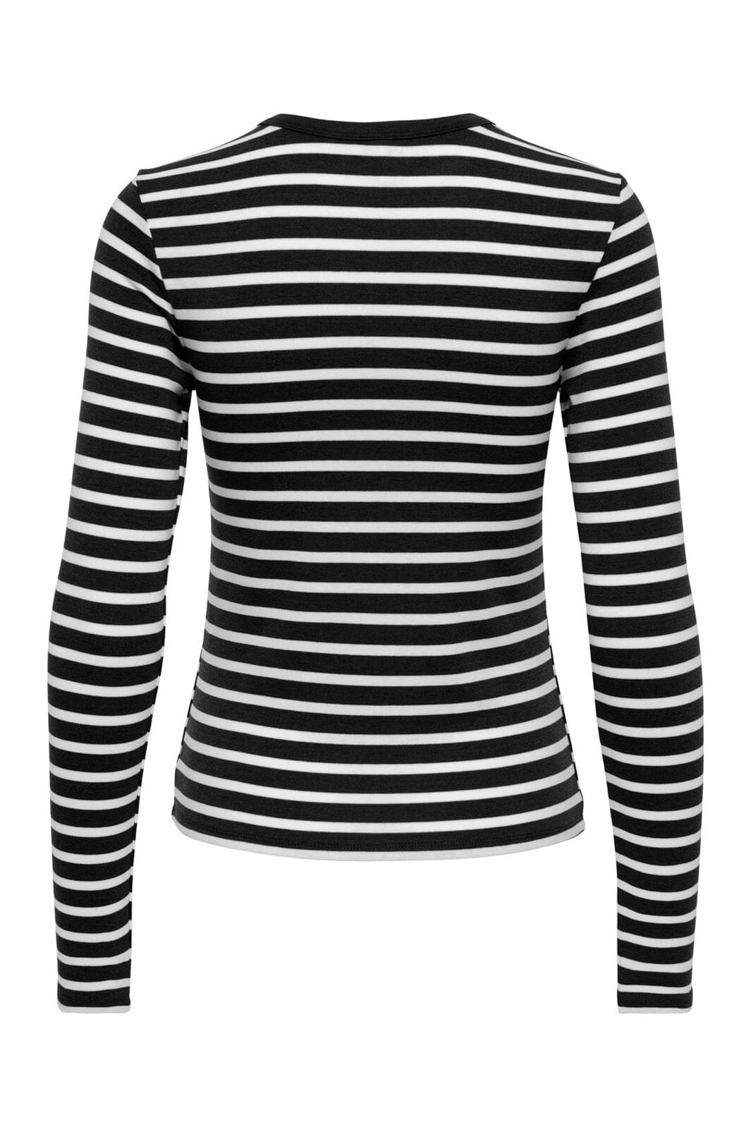 Only - Onlevie L/S O-Neck Stripe Top - 5192608 Black Cd (Fido)