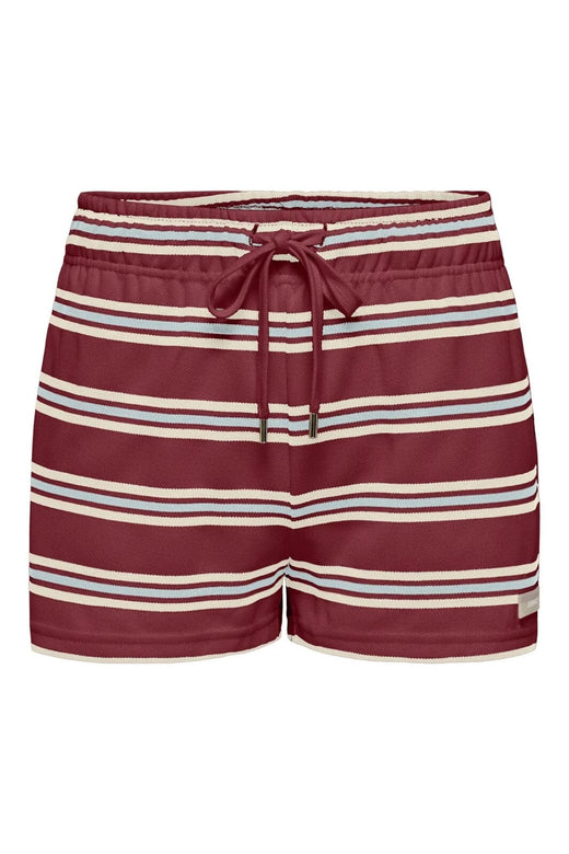 Only - Onlevie Shorts - 4838510 Ruby Wine Starlight Blue + Antique White