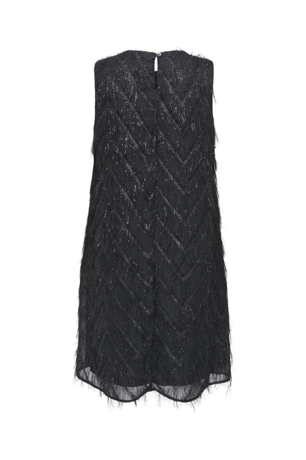 Only - Onlfaye Life Sl Feather Dress - 4866373 Black