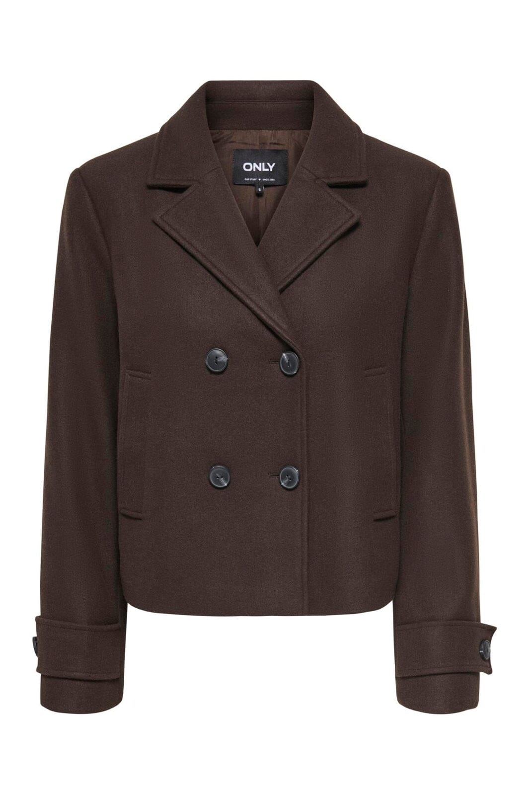 Only - Onlfreja Short Db Jacket - 4986881 Hot Fudge Melange