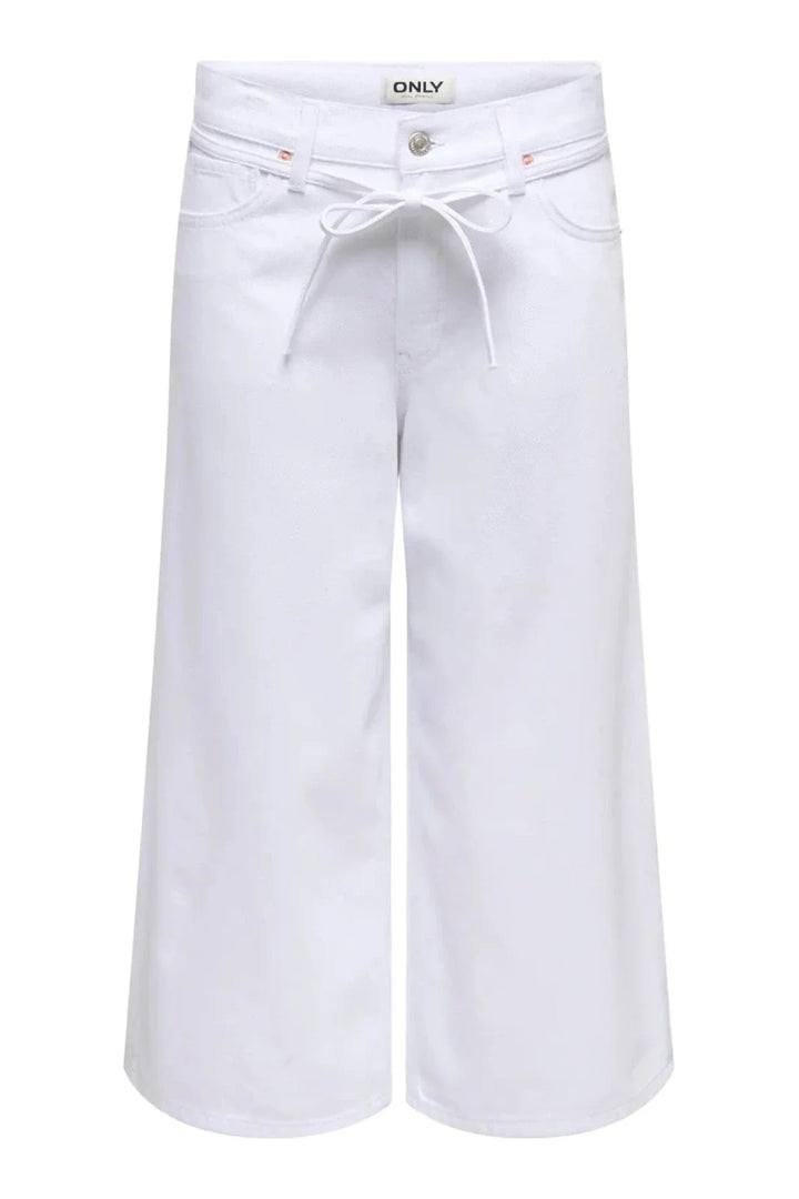 Only - Onlgianna Culotte Dot - 4991390 White Denim Jeans 