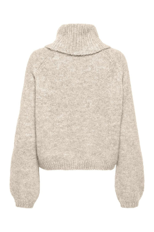 Only - Onlgila Life Ls Rollneck Bf Knt - 4932314 Whitecap Gray Melange