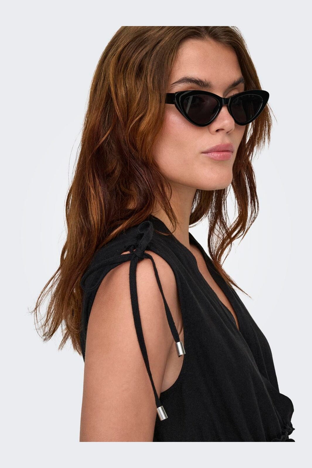 Only - Onlgoa Sl Linen Bl Long Dress Cc - 4910201 Black