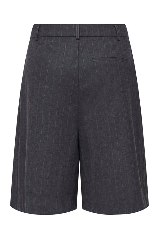 Only - Onlhady Bermuda Shorts Tlr - 5190149 Dark Grey Melange White Pinstripe