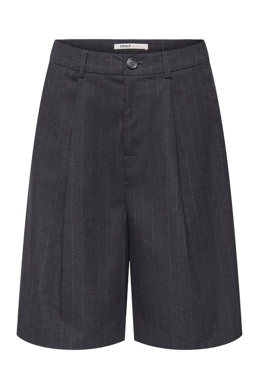 Only - Onlhady Bermuda Shorts Tlr - 5190149 Dark Grey Melange White Pinstripe