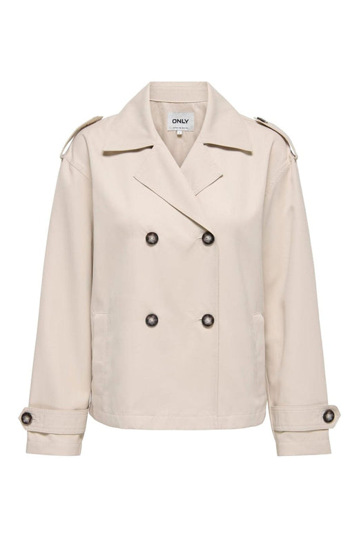 Only - Onlhannah Short Life Trenchcoat - 4982094 Humus