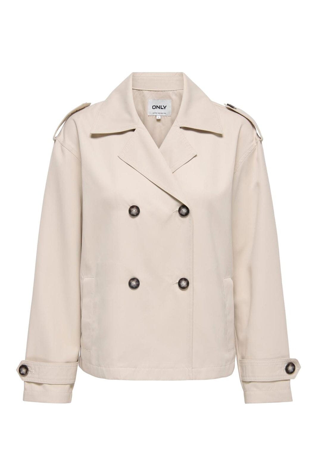 Only - Onlhannah Short Life Trenchcoat - 4982094 Humus