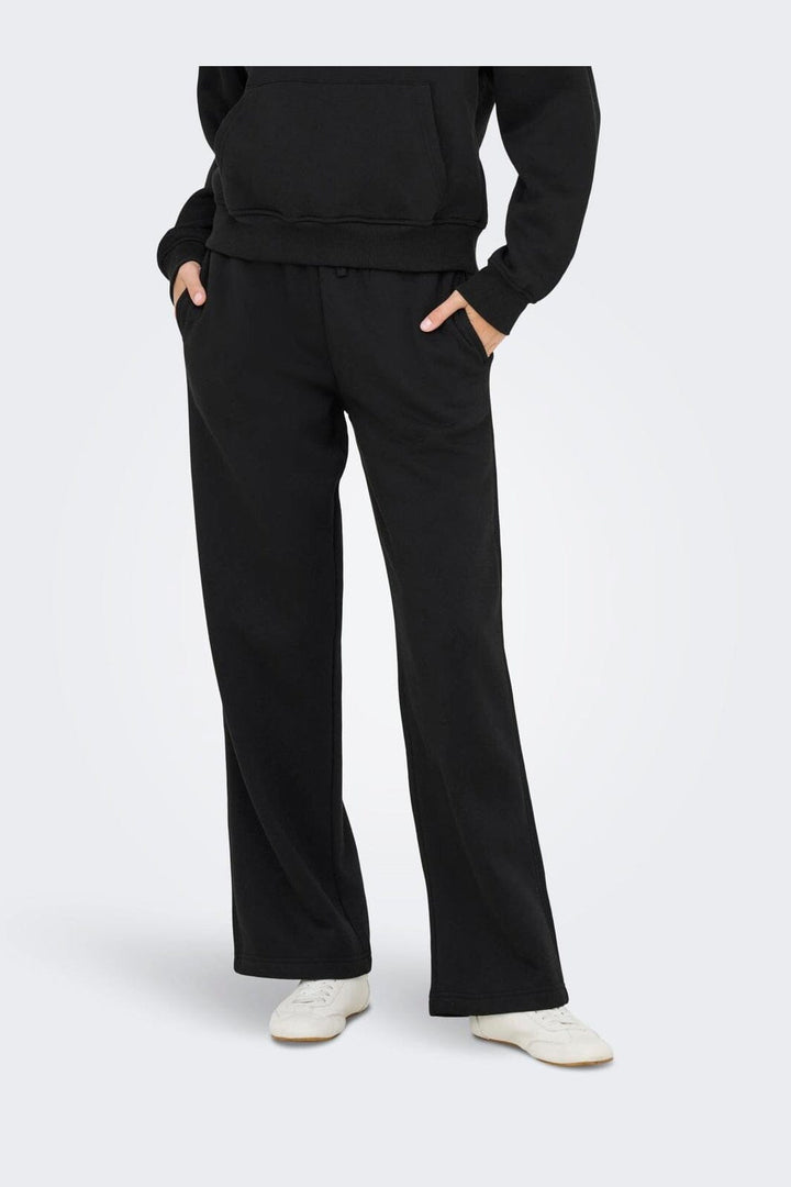 Only - Onlhappy Straight Pant Swt - 5199577 Black