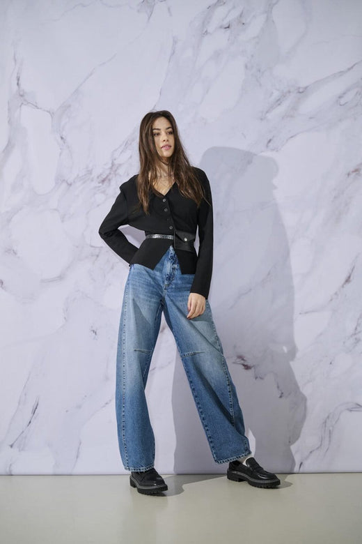 Only - Onlhorseshoe Barrel Red Dot - 4859291 Medium Blue Denim