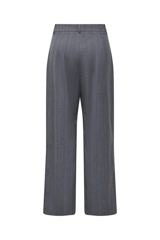 Only - Onljackie Wide Pinstripe Pant Tlr - 5053818 Medium Grey Melange Pinstripe