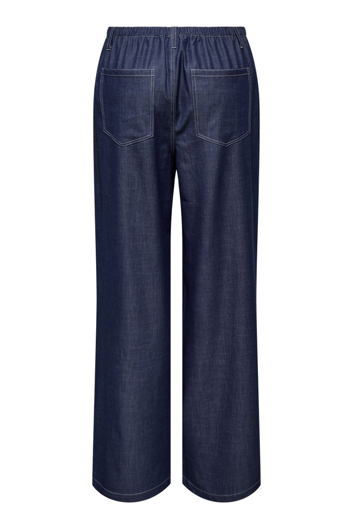 Only - Onljina Wide Stitch Pant Cc - 4787468 Naval Academy W. Contrast Stitch Bukser 