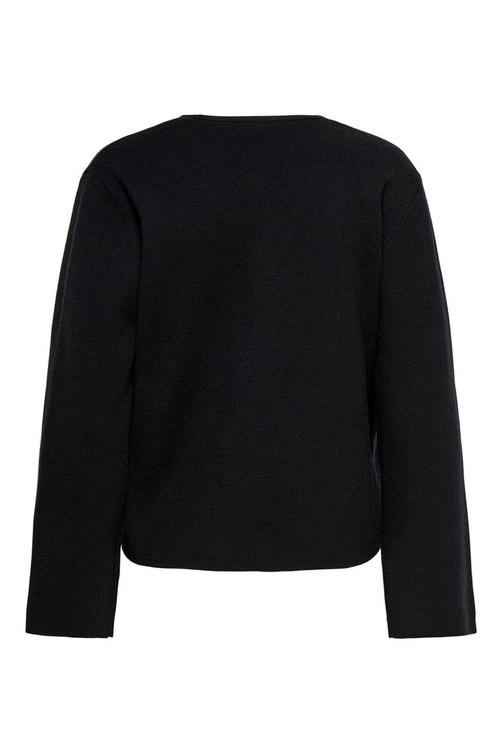 Only - Onljing Ls Vneck One Button Cardi Knt - 5088617 Black Gold Button