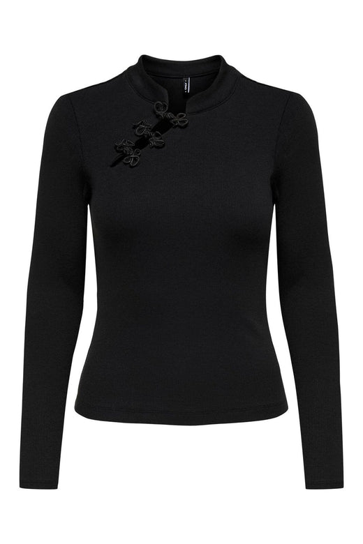 Only - Onljules L/S Detail Top - 5250303 Black