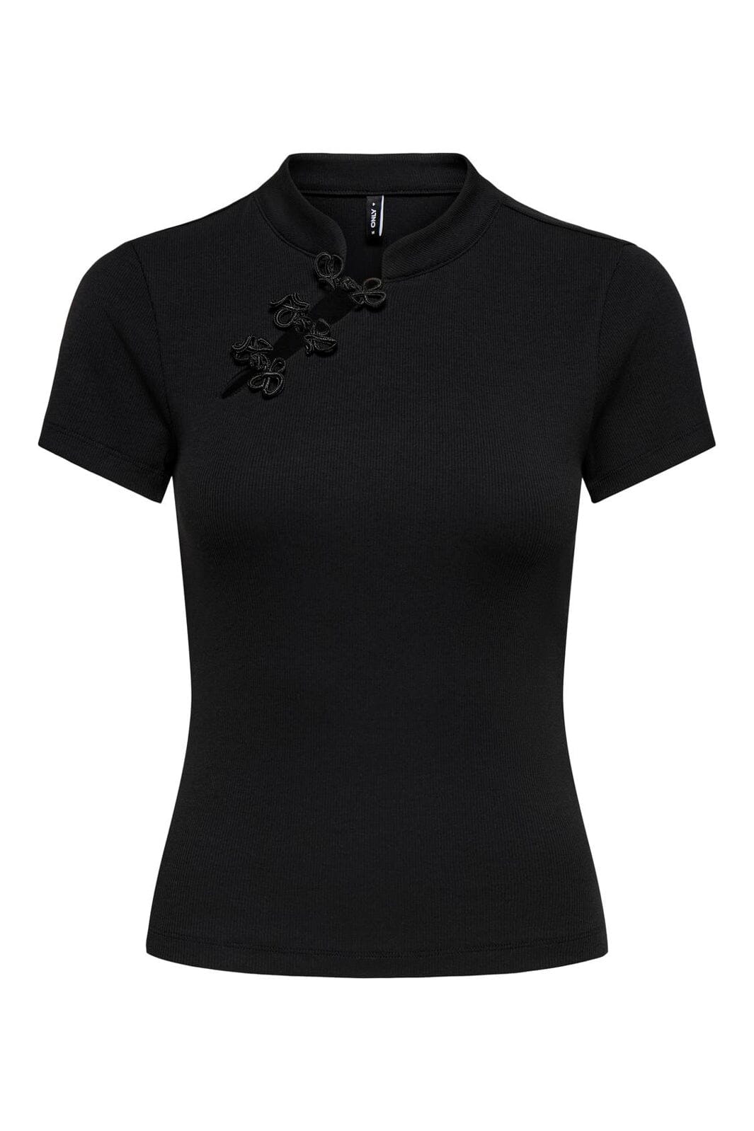 Only - Onljules S/S Detail Top - 5249463 Black