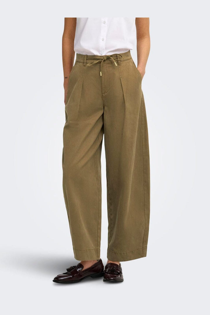 Only - Onlkaitlin String Barrel Pant - 5200162 Kangaroo