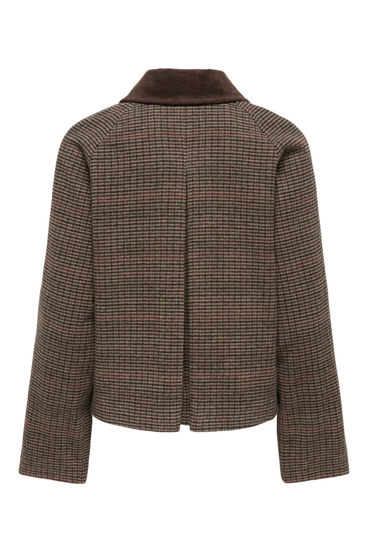 Only - Onlkine Checked Cord Jacket Cc - 5103140 Fungi Fungi Check