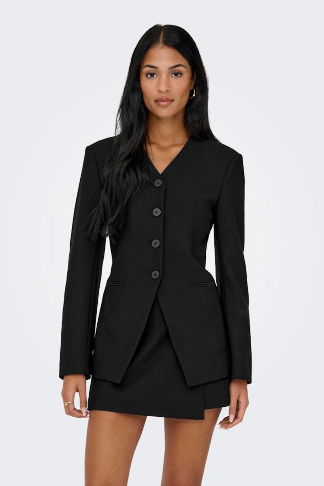 Only - Onllamina Life L/S Fit Blazer Tlr - 4957646 Black Blazere 