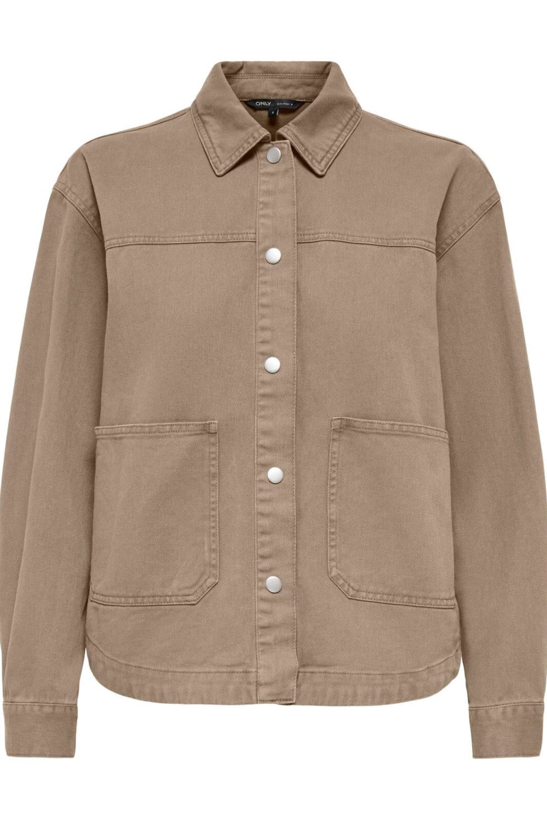 Only - Onllara Twill Jacket - 5079402 Silver Mink Jakker 