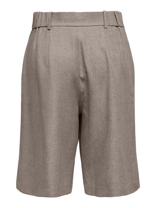 Only - Onllinda Mel Long Shorts Tlr - 5090952 Major Brown W Melange Shorts 