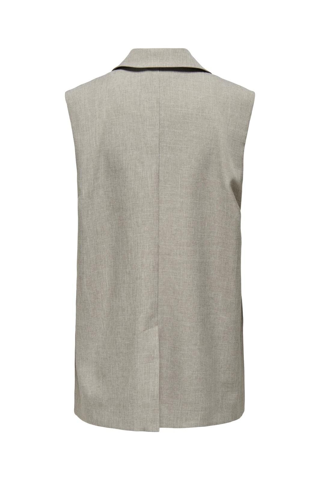 Only - Onllinda S/L Mel Oversize Waistcoat Tlr 15314265 - 4414878 - Fungi Melange