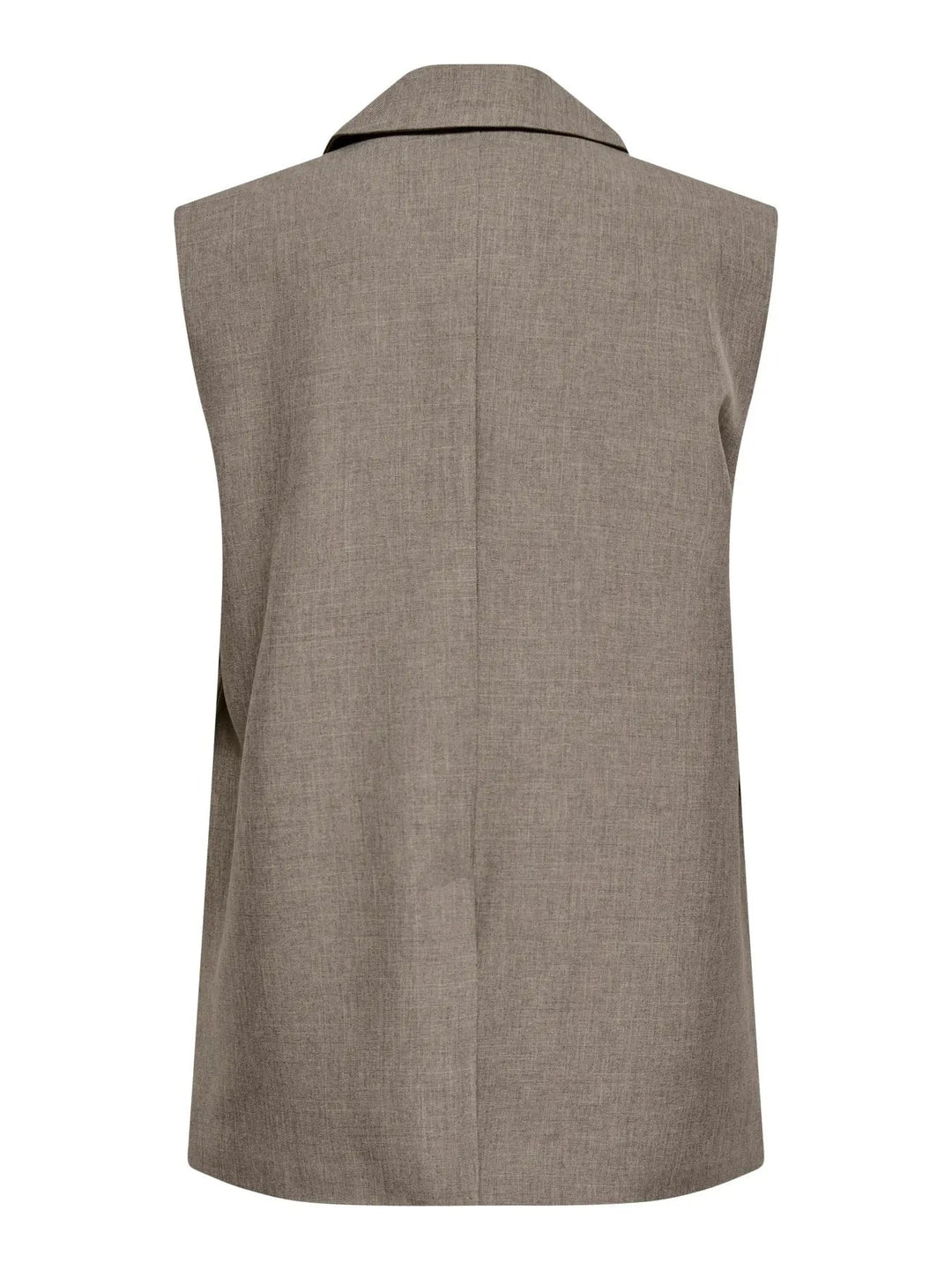 Only - Onllinda S/L Mel Oversize Waistcoat Tlr - 5090457 Major Brown Melange Veste 