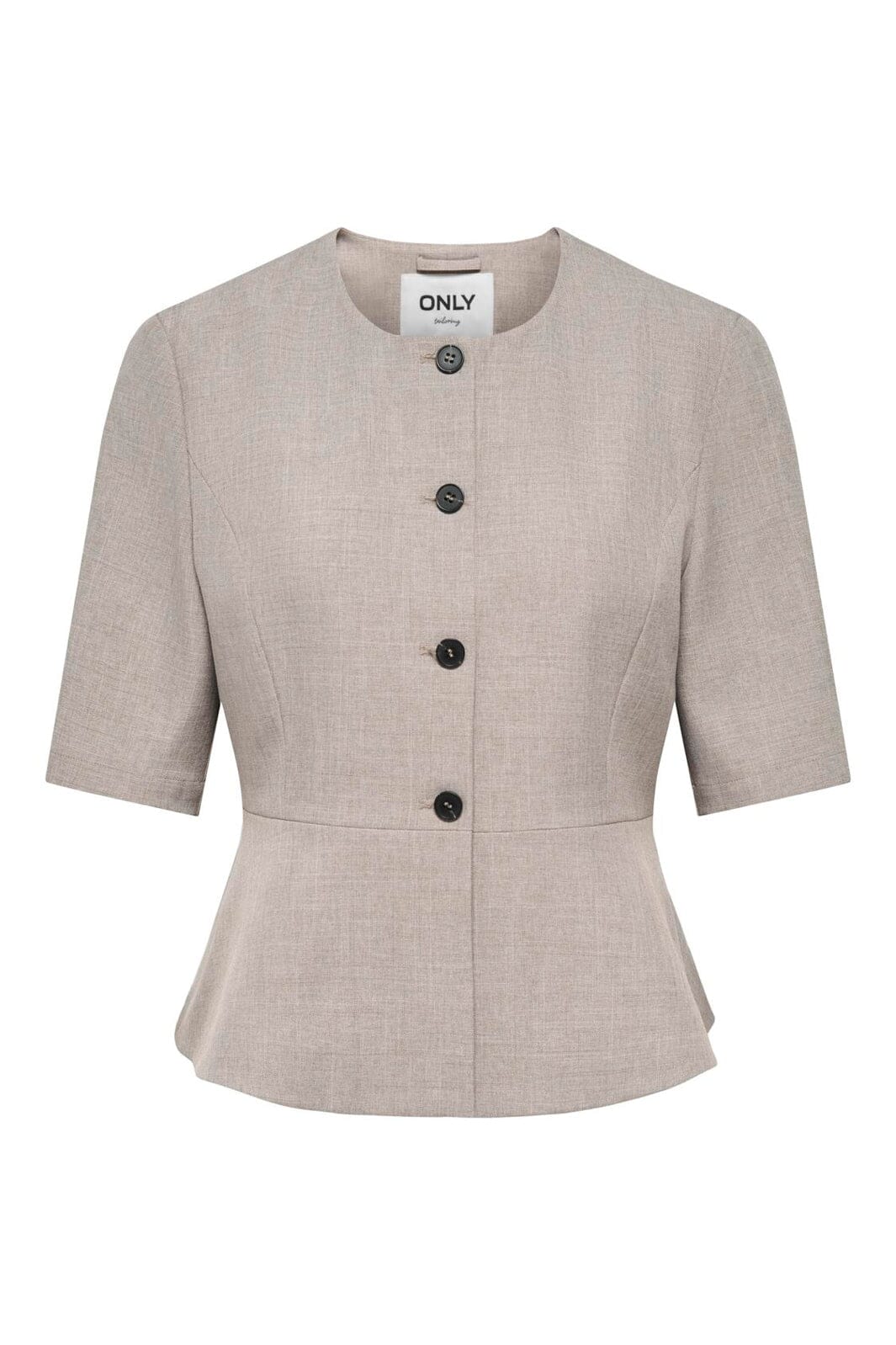 Only - Onllinda S/S Peplum Blazer Tlr - 5111137 Fungi Melange