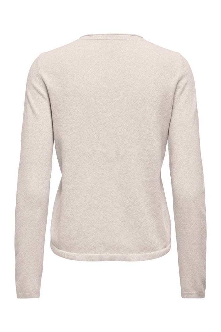 Only - Onlloyal Ls O-Neck Button Cardi Knt - 4986401 Moonbeam Melange