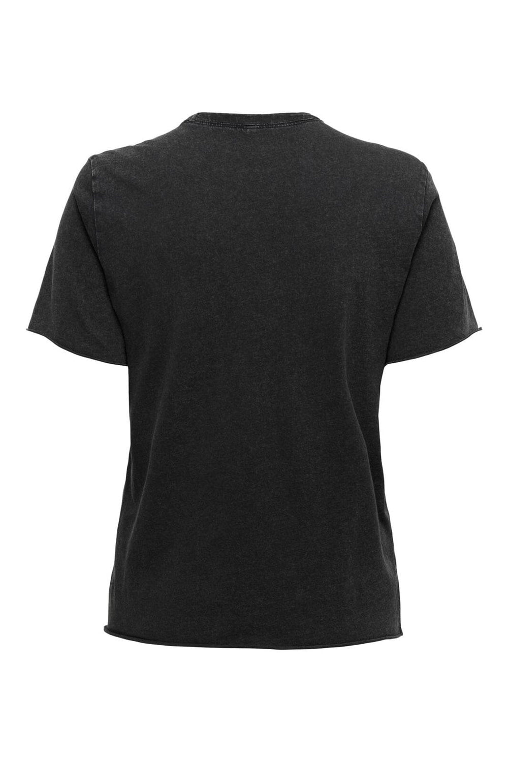 Only - Onllucy Reg S/S Stud Top Box Cc - 4925410 Black Love Your Life + Silver Studs