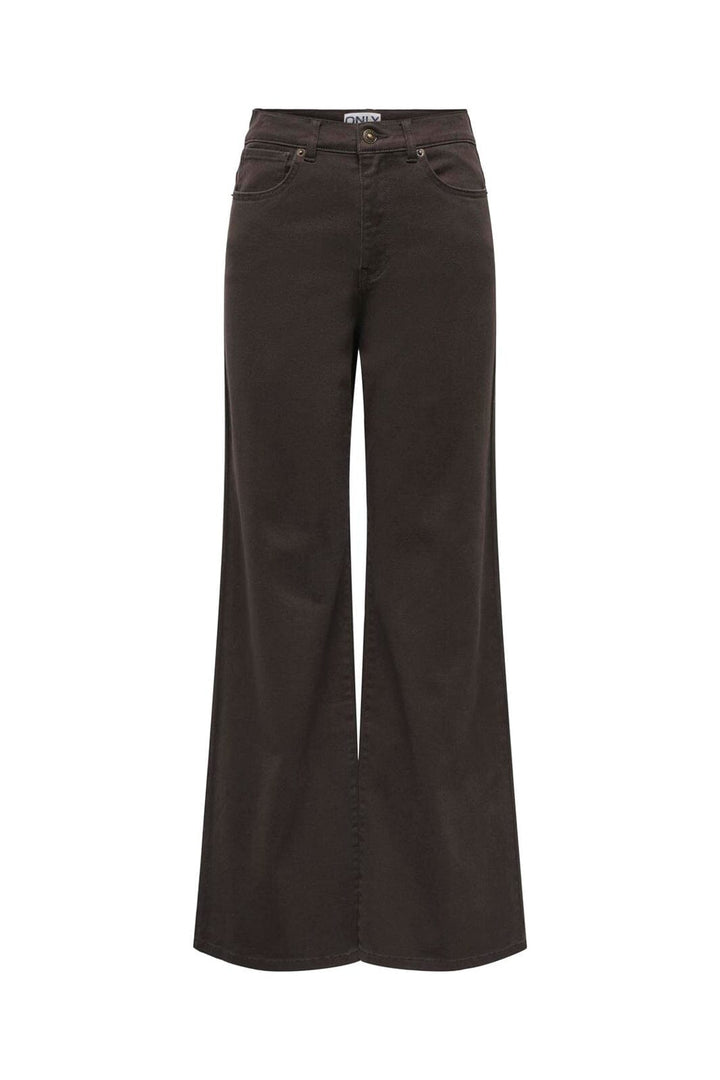Only - Onlmadison-Sille Wide Pant Cc - 5051642 Chocolate Torte