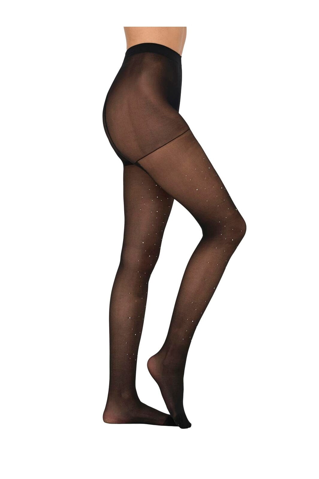 Only - Onlmailka Rhinestone Tights Acc - 4957923 Black Silver