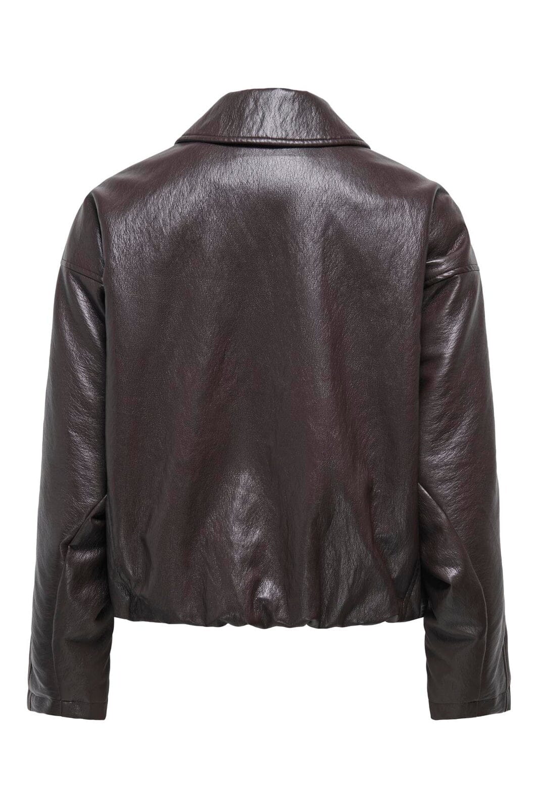 Only - Onlmasja Faux Leather Padded Bomber - 5132398 Chocolate Torte