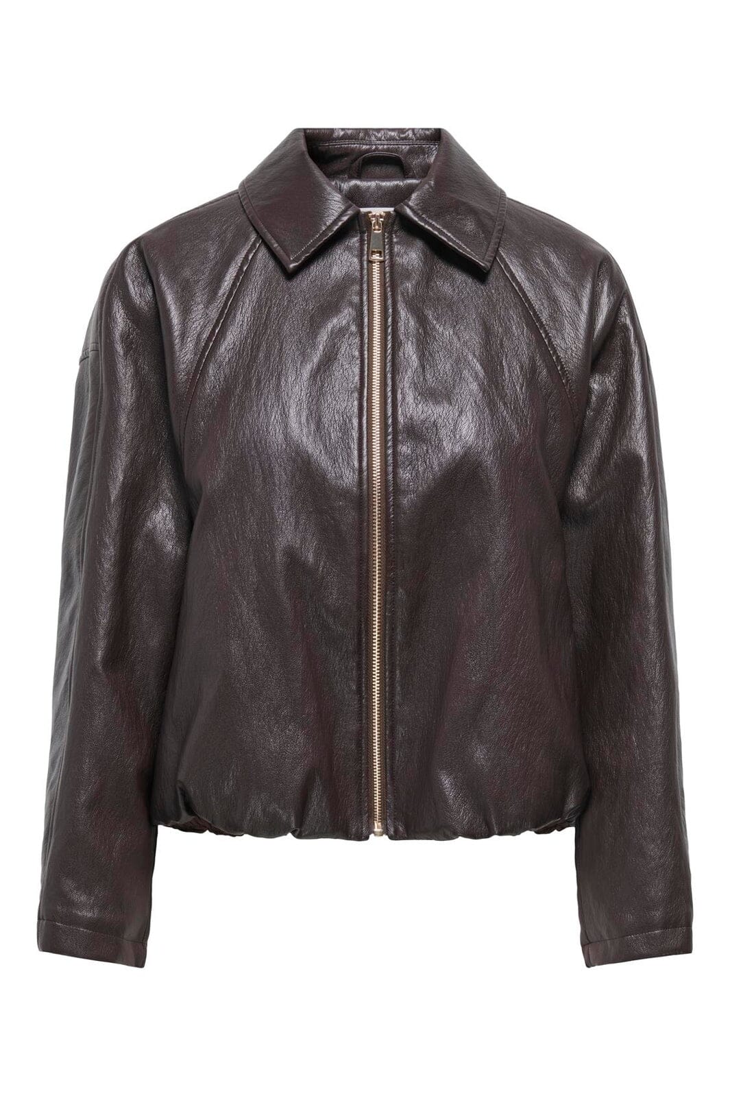 Only - Onlmasja Faux Leather Padded Bomber - 5132398 Chocolate Torte