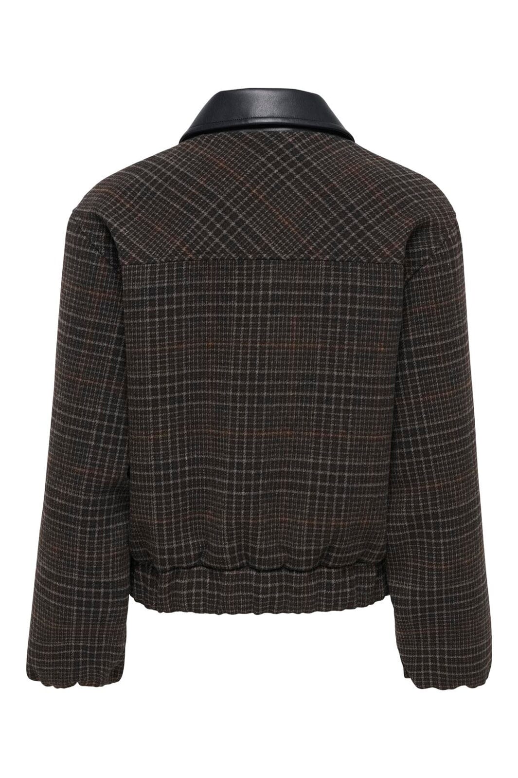Only - Onlmika Check Bomber Jacket - 5106820 Black Coffee Check