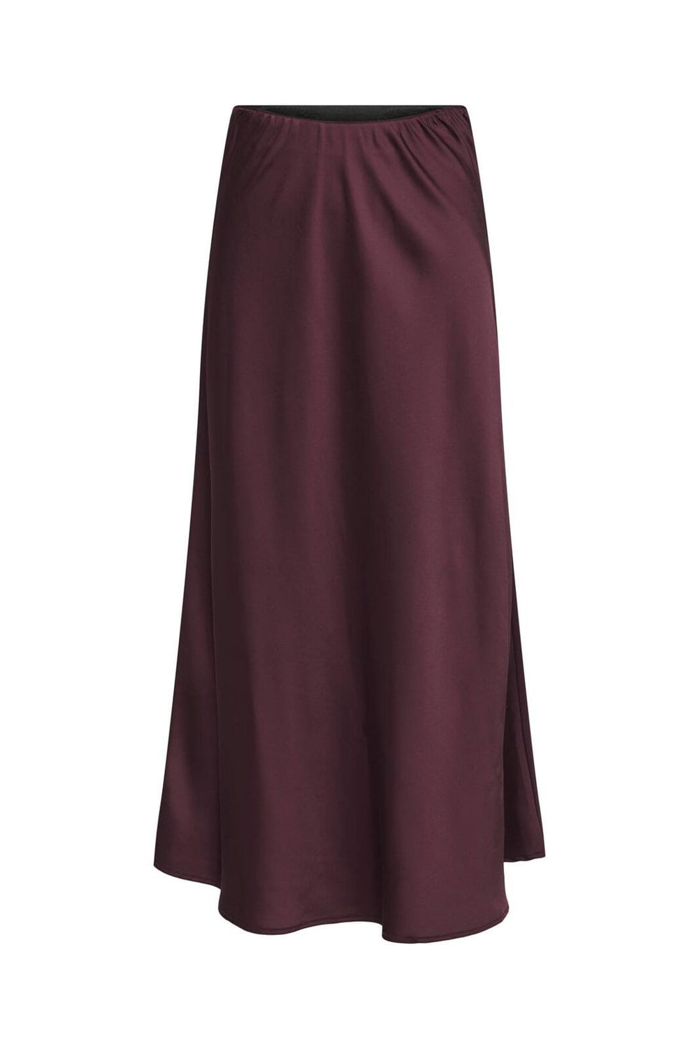 Only - Onlmika Vis Satin Long Skirt - 4886623 Decadent Chocolate
