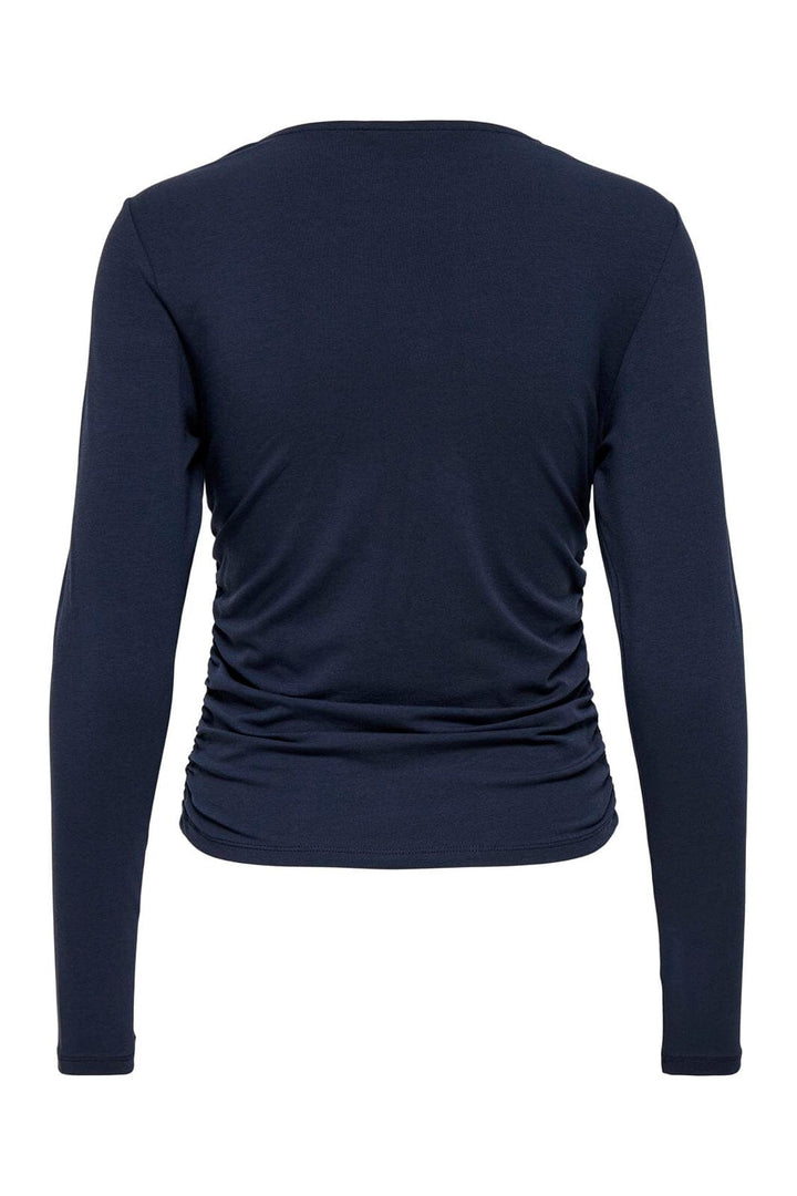 Only - Onlmira Life L/S Ruching Top - 5087696 Seaborne